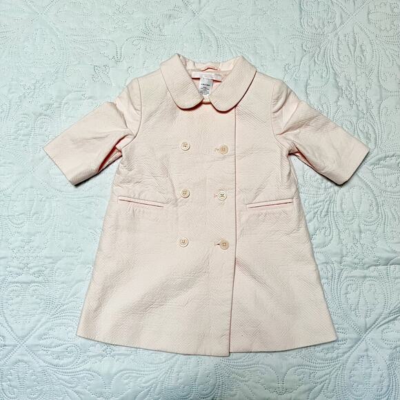 Janie And Jack Vintage Pea Coat Size 3-6m - Picture 2 of 8